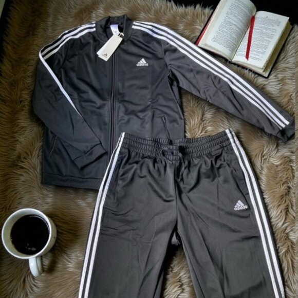 NWT Adidas 2 pc track jacket and pants matching womens size L large - Picture 3 of 5